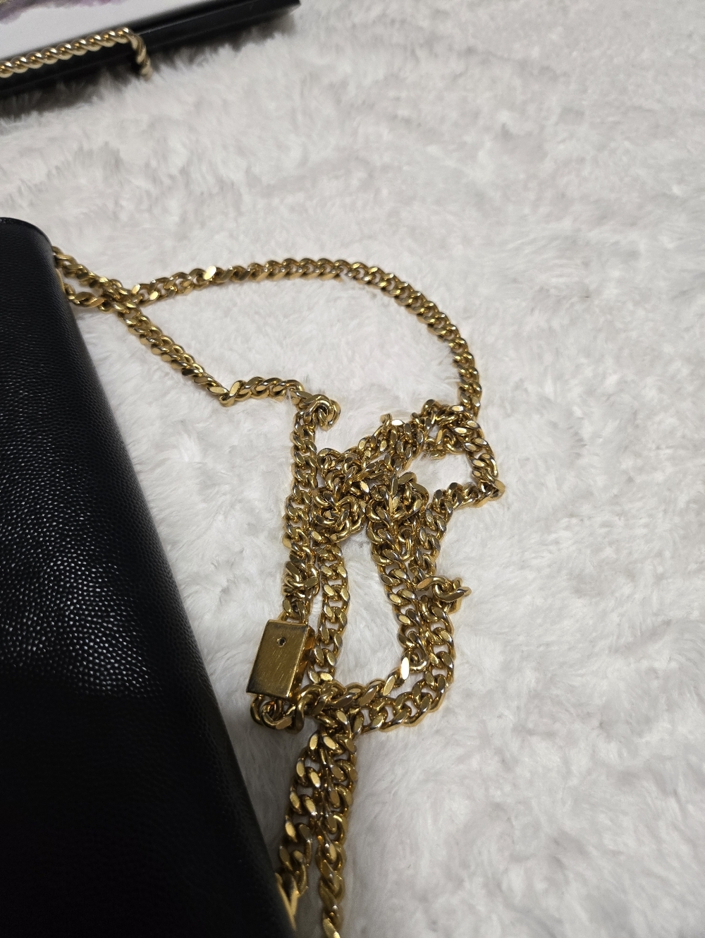 🔥 Saint Laurent Kate Medium Tassel YSL Wallet on Chain Grained Leather EUC 🔥 - Picture 7 of 12